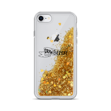 Load image into Gallery viewer, Draw Everyday Liquid Glitter Phone Case