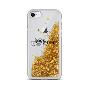 Draw Everyday Liquid Glitter Phone Case