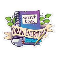 Load image into Gallery viewer, Sketchbook Draw Everyday Sticker