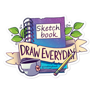 Sketchbook Draw Everyday Sticker