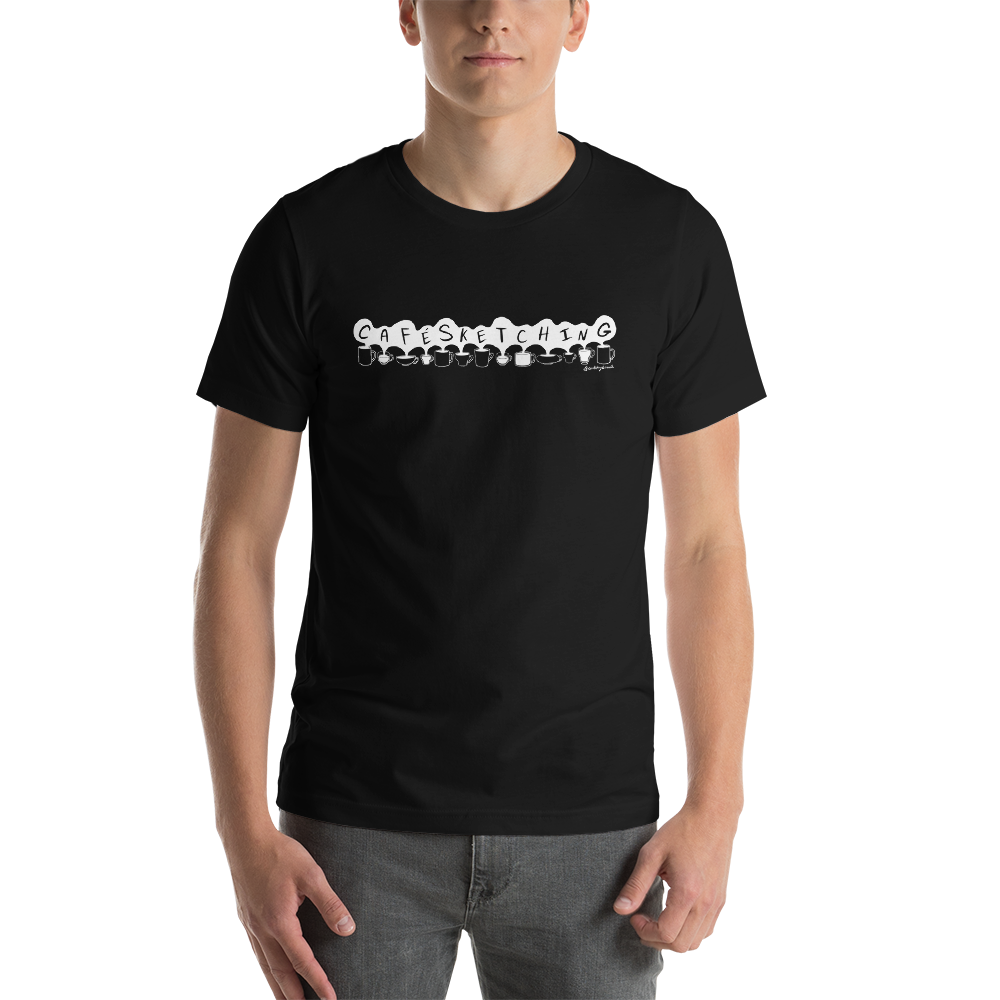 Cafe Sketching Unisex T-Shirt