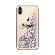 Load image into Gallery viewer, Draw Everyday Liquid Glitter Phone Case