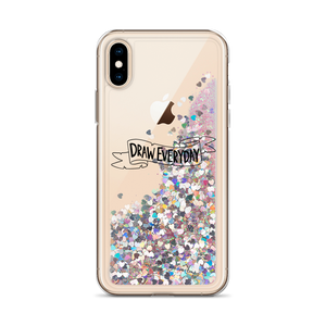 Draw Everyday Liquid Glitter Phone Case