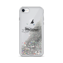 Load image into Gallery viewer, Draw Everyday Liquid Glitter Phone Case