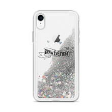 Load image into Gallery viewer, Draw Everyday Liquid Glitter Phone Case