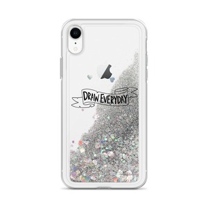 Draw Everyday Liquid Glitter Phone Case