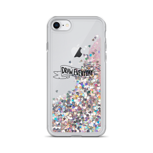 Draw Everyday Liquid Glitter Phone Case