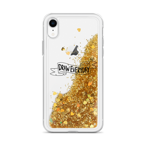 Draw Everyday Liquid Glitter Phone Case