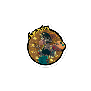 Zodiac Sign Aquarius Sticker