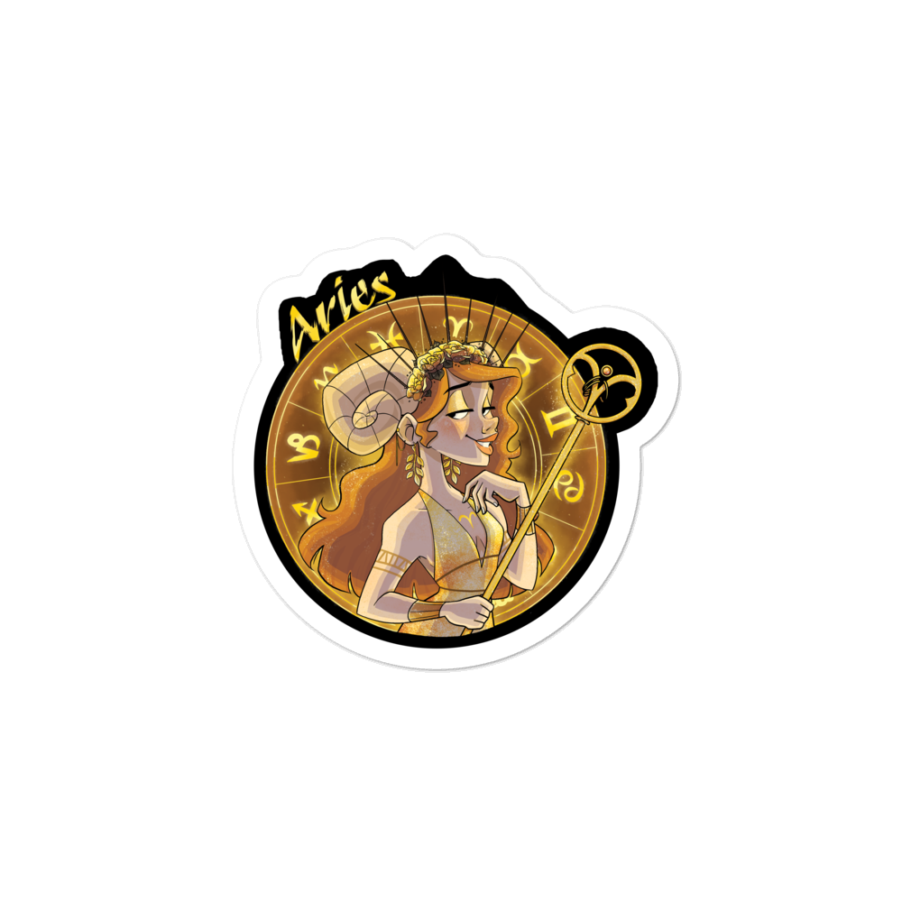 Zodiac Sign Aries Sticker