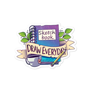 Sketchbook Draw Everyday Sticker