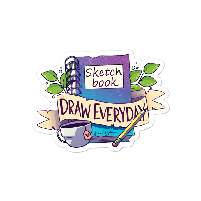 Sketchbook Draw Everyday Sticker