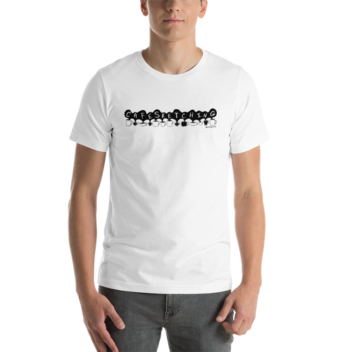 Cafe Sketching Unisex T-Shirt