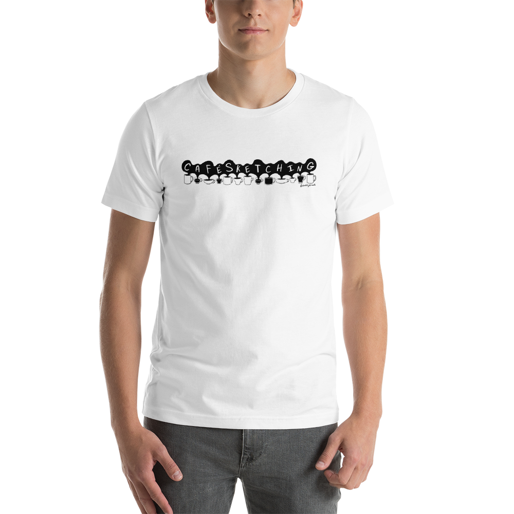 Cafe Sketching Unisex T-Shirt