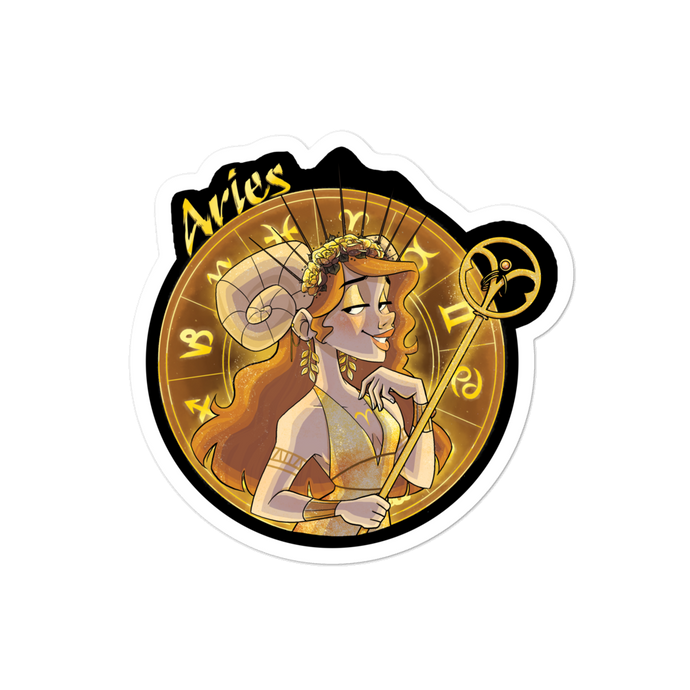 Zodiac Sign Aries Sticker